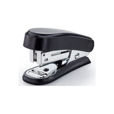 Novus mini agrafeuse compacte - jusqu'à 12 feuilles - agrafage fermé et ouvert - 320 agrafes incluses - couleur noire