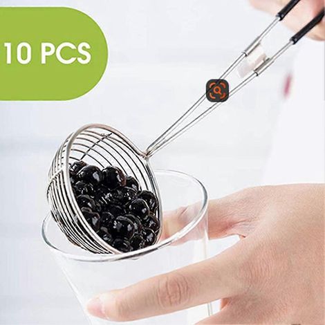 Cuillères passoires pour fondue chinoise en acier inoxydable, écumoires à mailles fines, louches asiatiques, passoires à perles - FFY (1/4)