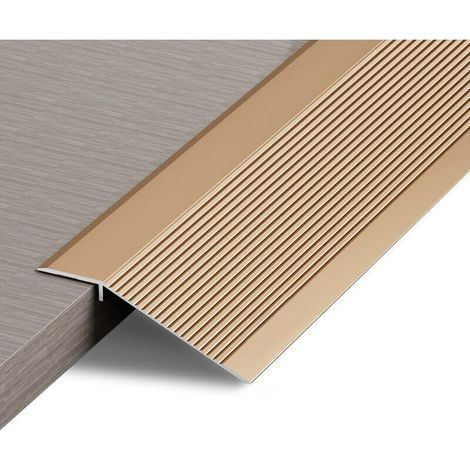 Profili di transizione per pavimenti, soglie, rampe per piastrelle e pavimenti compositi, disponibili in altezze da 10 a 35 mm (oro, 0,9 m). (1/4)