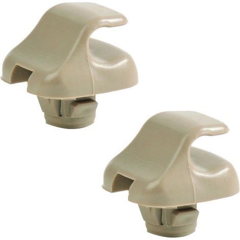 2x Sonnenschutzblenden-Halterungen mit Blendschutzclips für Honda Civic, CR-V, Fit, Accord, Civic (2006–2011), Beige (1/4)