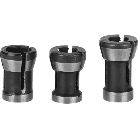 Mandrin de coupe pour le travail du bois, mandrin de conversion en acier rapide solide 6/6,35 8 mm durable pour machine à graver, routeur à bois (1/5)