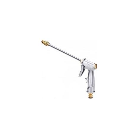 pistolet d'arrosage de jardin, douchette d'arrosage à haute pression réglable en métal, Bec de Pistolet étanches pour travaux de jardin, lavage de voiture, travaux de nettoyage (1/4)
