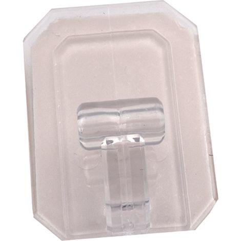 Ganci giganti adesivi in plastica trasparenti - mm.58x78h.