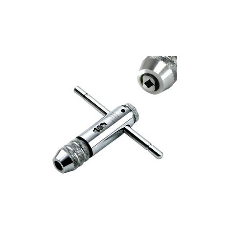 Giramaschi/Girafiliere/Chiave a T con mandrino a cricchetto attacco quadro 85mm M3-M8