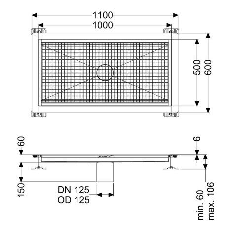 KESSEL 6250100 Bac de rétention Ferrofix