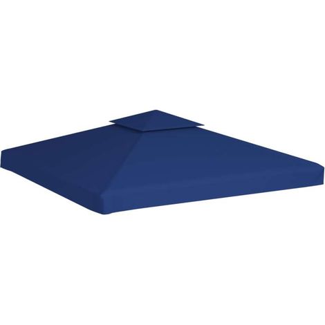 Telo di Ricambio per Gazebo 310g/m² Blu Scuro 3x3m vidaXL