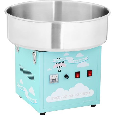 Machine à barbe à papa 52 cm 1 200 watts turquoise