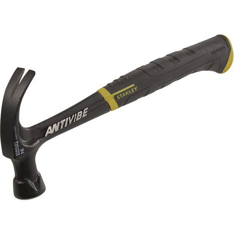 Stanley – Curved claw hammer 450g – Antivibe technology for reduced vibration – One-piece forged construction for durability – Soft grip handle for comfort (1/10)