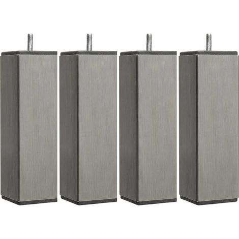 4 pieds carrés inox 19 cm