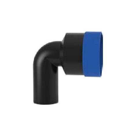 Curva tecnica senza morsetto con tappo polietilene PEHD ø50/46 mm VS0330005 (1/2)