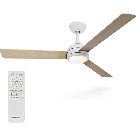 [GEBRAUCHT] B-Ware Philips Deckenventilator Civx mit Fernbedienung 32W 170m³/min LED braun weiß