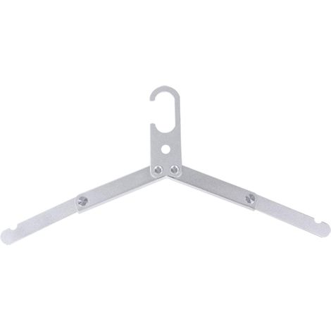 Cintres pliables en alliage d'aluminium, robustes et compacts, idéaux pour la maison, l'hôtel, le camping et les voyages. (1/5)