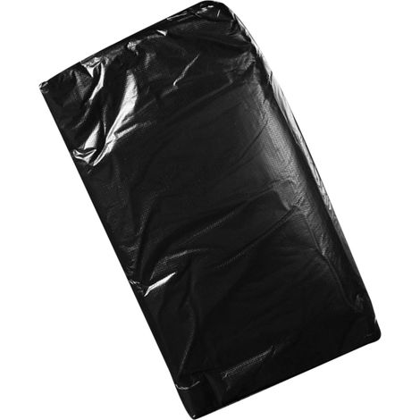 Lot de 50 grands sacs poubelle noirs en plastique recyclables et multi-usages pour la cuisine, le bureau et les chantiers de construction