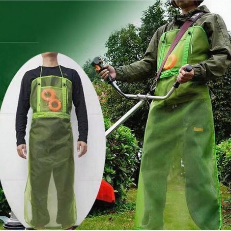Grembiule da lavoro traspirante e ad asciugatura rapida, protezione per giardinieri, utilizzabile per periodi prolungati, cura del prato all'aperto, protezione completa, protezione durante la falciatu (1/4)