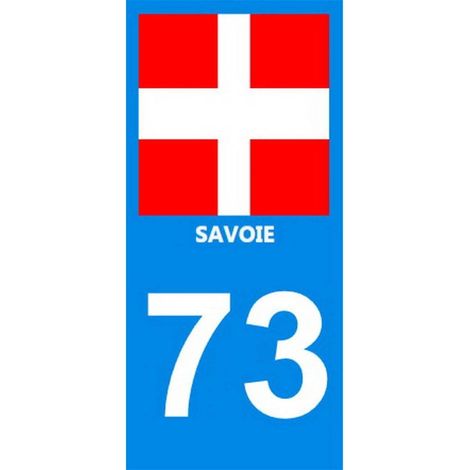 2 autocollants Region Departement 73 version 2