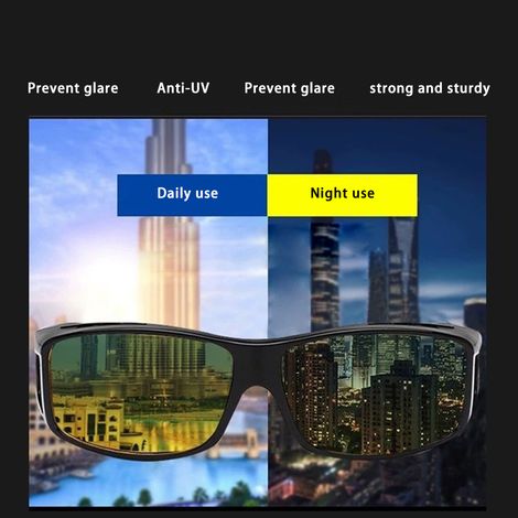 Lunettes de conduite de nuit anti-éblouissement, vision nocturne HD polarisée, pour hommes et femmes (1/5)