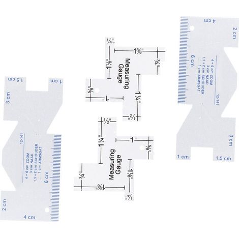 Règle couture aluminium irrégulier, jauge mesure épaisseur patchwork quilt outils tailleur (1/5)