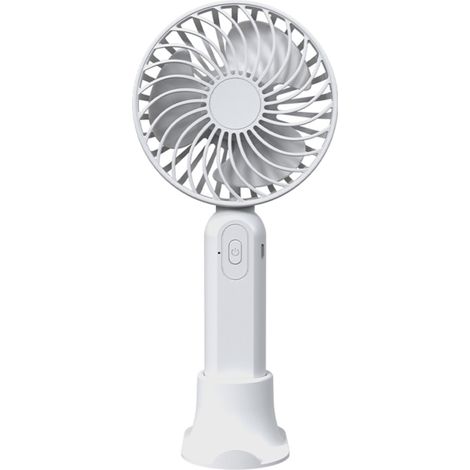 Mini ventilador portátil recargable por USB con soporte para teléfono móvil, ideal para viajes, el hogar y la oficina.