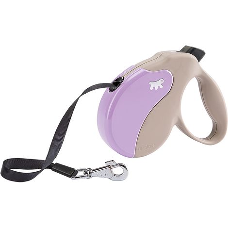 Ferplast AMIGO TAPE Guinzaglio allungabile con fettuccia estensibile. 4 misure, vasta gamma colori.. Variante M - Misure: 15 x 3.6 x h 14 cm - Lilla
