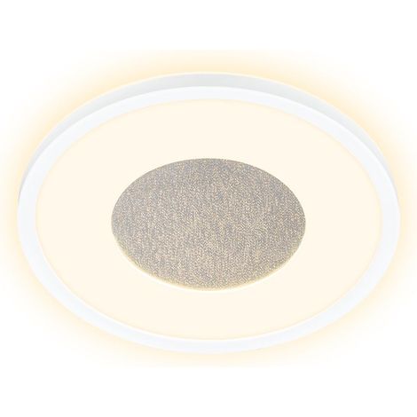 LED Deckenlampe flach Deckenleuchte Wohnzimmer Dimmbar Schlafzimmer Glitzerdekor
