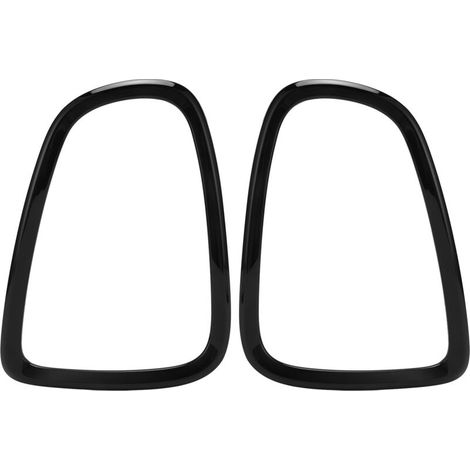 Piezas de la cubierta de la luz trasera, embellecedor de la luz trasera, marco, anillos, bisel, pegatinas, protector para Cooper R56 R57 R58 R59 2007-2014 negro brillante - Crezuo