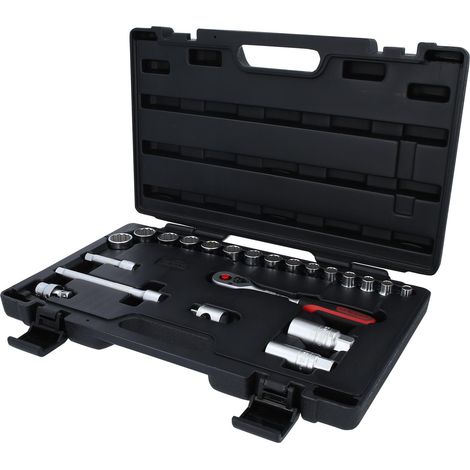 Juego de vasos y accesorios ULTIMATE KS TOOLS 3/8'' 12 planos, 22 piezas (1/4)