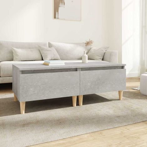 Tables d'appoint 2 pcs-Table basse-Table Salon Gris béton 50x46x35 cm Bois d'ingénierie 147520 (1/5)