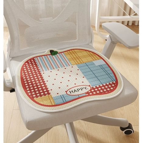 Coussin de Chaise Été Pomme Cartoon 45x45cm - Assise Rafraîchissante, Respirante et Antidérapante pour Bureau et Maison, Confort Longue Durée-lsw