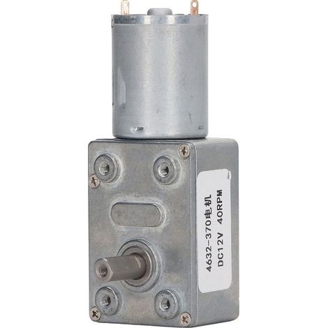 4632-370 Selbsthemmender Drehzahlreduzierungsmotor, verschleißfestes Schneckengetriebe für Drucker, DC12V 40RPM (1/5)