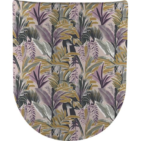 Abattant Wood Slim déclipsable WC "Purple Jungle" à descente assistée - Olfa
