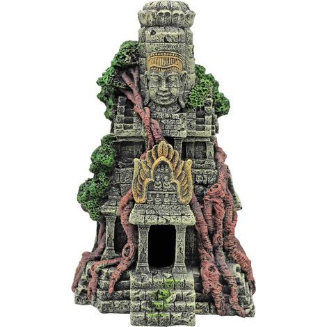 Aquarium Decoration Grotte Statue De Bouddha Bâtiment Décoration D'aquarium Cachette De Poissons, Crevettes Et Reptiles - 27 X 15 X 9.3 Cm (1/5)