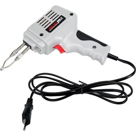 SABIR-BLANC - Fer à souder électrique automatique 100 W, prise UE, pistolet à souder, éclairage, station de retouche à chauffage rapide, Fi (1/4)