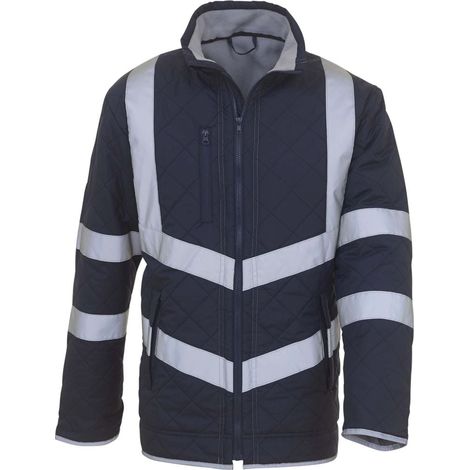Giacca da lavoro invernale Yoko Kensington idrorepellente ad alta visibilità Blu navy S