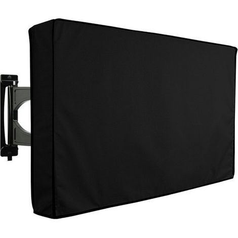Funda para TV de exterior，modelo de 65 pulgadas，impermeable y resistente a la intemperie，para televisores en patio，Oxford 600D resistente，negro (1/5)
