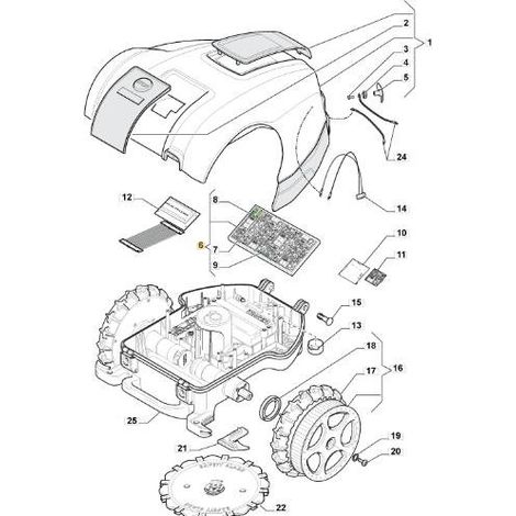TARJETA M.AM2000 CEPILLOS 10A NO FW REV2 ORIGINAL STIGA - 112600249/0