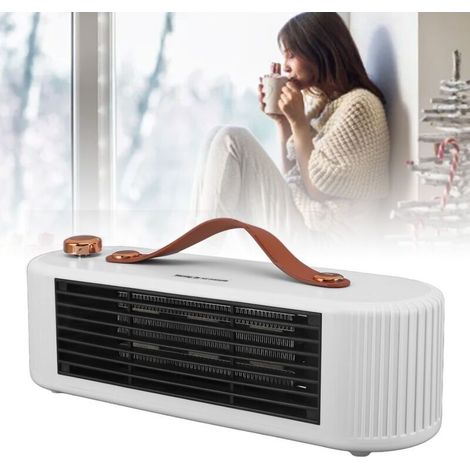 Chauffage électrique multifonctionnel de bureau. 800W. 2 vitesses réglables. chauffage électrique de bureau. prise ue blanche. 220V (1/5)