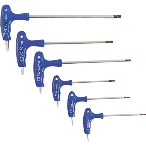 SERIE 6 CHIAVI TORX T10-T40 CR VAN C/IMPUGNATURA (1/2)