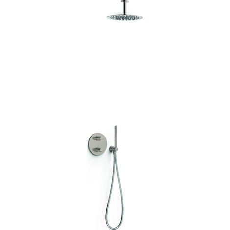 Kit robinet thermostatique encastré 2 voies pour douche Therm-box Acier - TRES 28135003AC