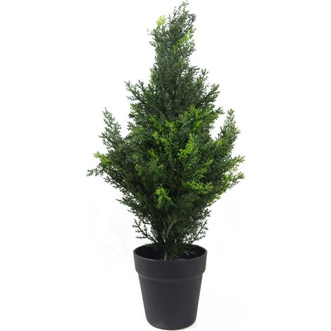 60cm Artificial Cedar Cypress Topiary UV Resistant (1/3)