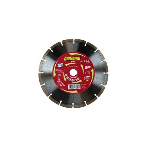 DISCHI DIAMANTATI UNIVERSALI PER MATERIALI DA COSTRUZIONE Ø MM.230- - ø mm.230x2 foro 22,2 corona a settori - 1 blister GRINDING