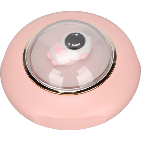 Chauffe-mains électrique portable 2 vitesses réglables, chauffe-mains USB rechargeable avec veilleuse, couleur rose, usage hiver extérieur et intérieur (1/5)