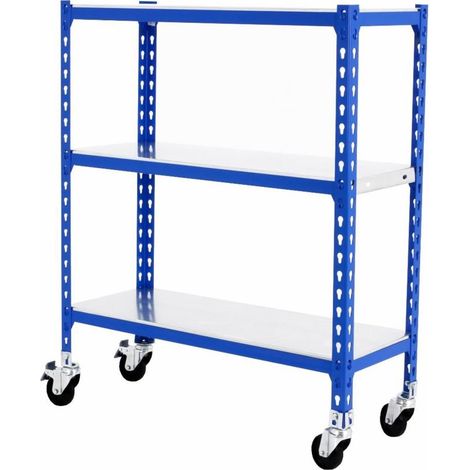 Estantería SIMONCLICK mobile 3/500 900 azul/galvanizado (1/4)