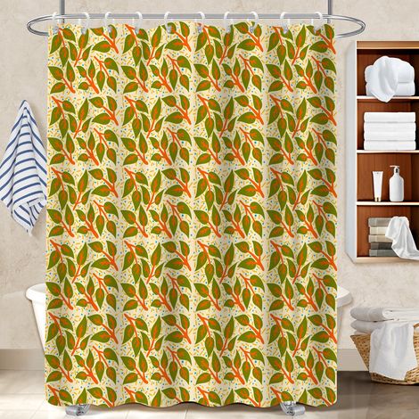 Voile de douche polyester 180x180 esthétique protection douche pour un intérieur cosy et chaleureux (1/5)
