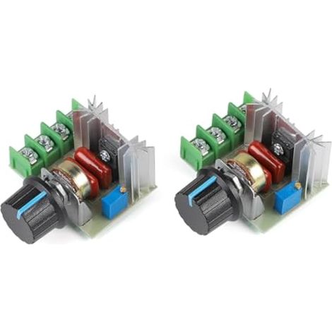 Régulateur de vitesse pour moteur CA 50-220 V, 25 A 2000 W, avec bouton de réglage de la vitesse (1/5)