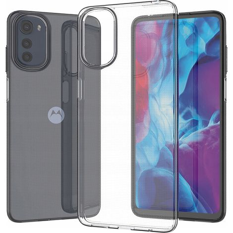 Custodia ultra trasparente da 0,5 mm per Motorola Moto E32, sottile e trasparente (1/5)
