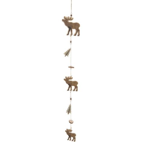 Appendino renna 2ass legno 11x60cm - Feeric lights & christmas (1/5)