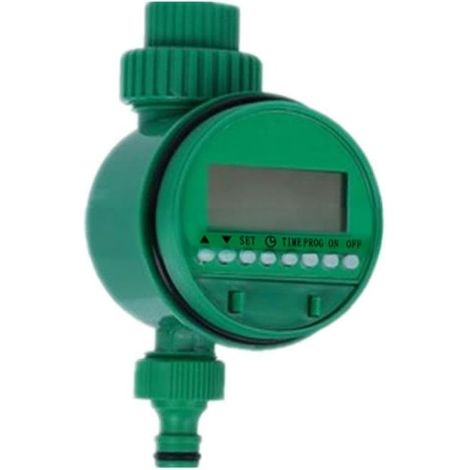 1 Minuteur d'arrosage, programmable avec retard de pluie, commande manuelle 1min-9h59m, matériau ABS, pour jardin