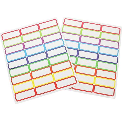 54 feuilles d'étiquettes magnétiques vierges pour tableau blanc, réfrigérateur, réutilisables, effaçables à sec.-8X3X0.2CM (1/3)
