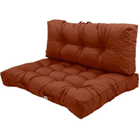 Lot de coussins pour palette 120x80cm – Imperméables et anti-UV – Polyester Oxford 180gr/m² – Doublure ouate polyester