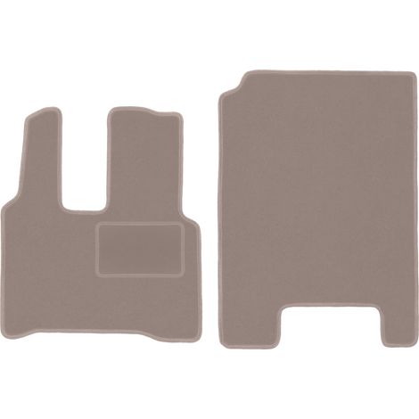 Alfombrillas delanteras para Mercedes Actross MP4 camión (2011-) beige (1/5)